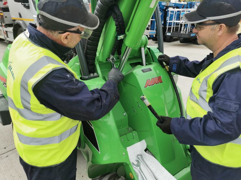 Hydraulic hose replacement.