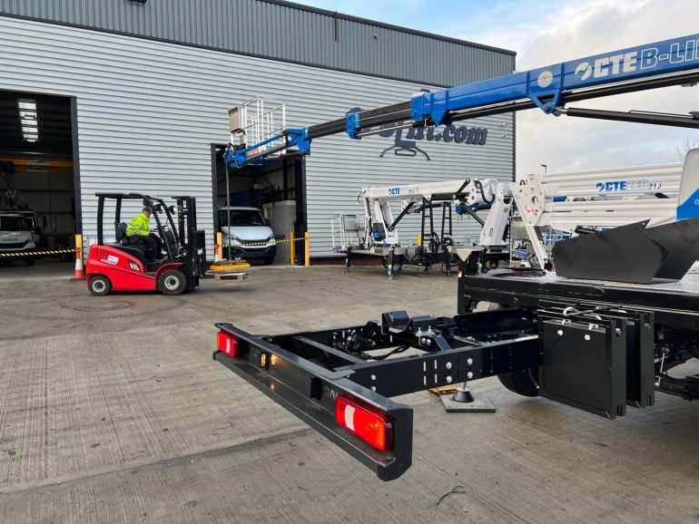 A load test being carried out by CPSLift.com engineers.