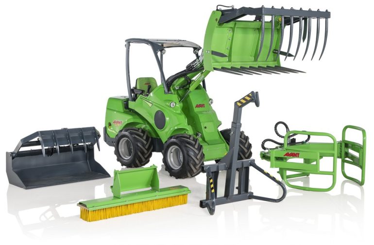 Avant farming machinery and attachments.