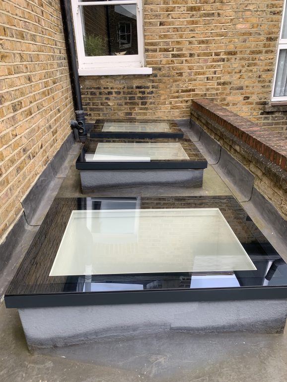 A finished rooflight installation by Clarkes Glazing Ltd.