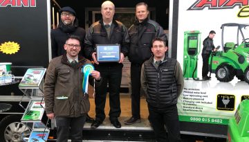 CPS Lift receiving the Best Stand Award at YAMS 2019.
