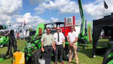 CPSLift.com showcasing their Avant compact loaders at a previous Great Yorkshire Show.